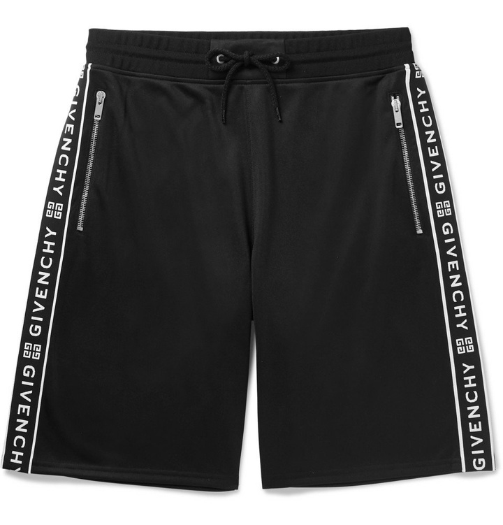 Photo: Givenchy - Logo-Jacquard Tech-Jersey Drawstring Shorts - Men - Black