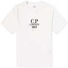 C.P. Company Men's Box Logo T-Shirt in Gauze White
