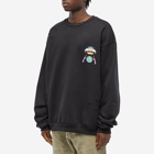 Members of the Rage Men's UFO Distressed Crew Neck Sweat in Black