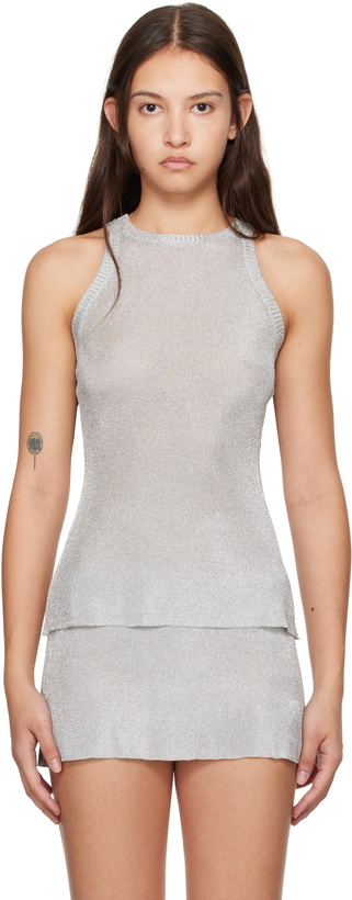 Photo: GUIZIO Silver Millie Tank Top