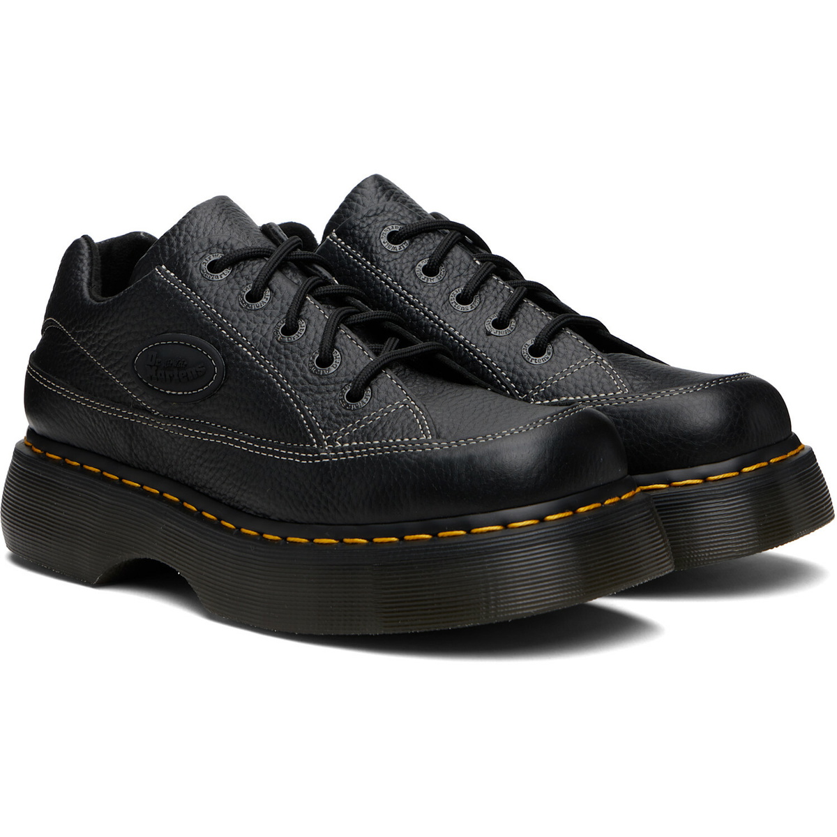 Dr. Martens Black Buzz 5-Eye Milled Nappa Leather Derbys