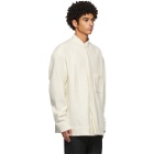 Haider Ackermann White Wool Savoia Shirt