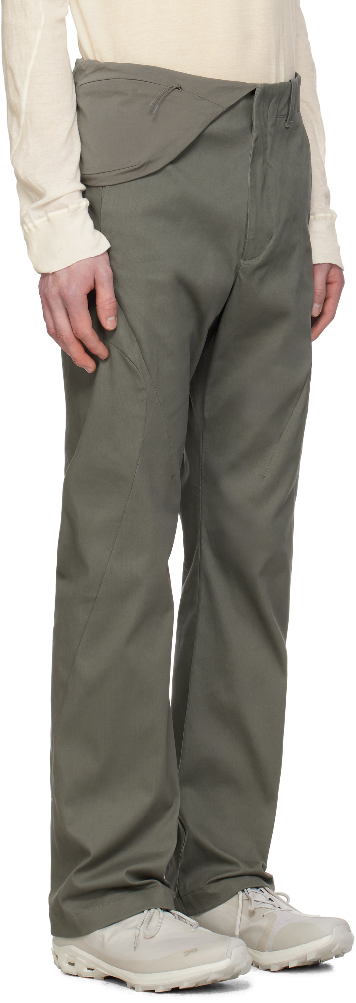 POST ARCHIVE FACTION (PAF) Khaki 8.0 Right Technical Trousers Post