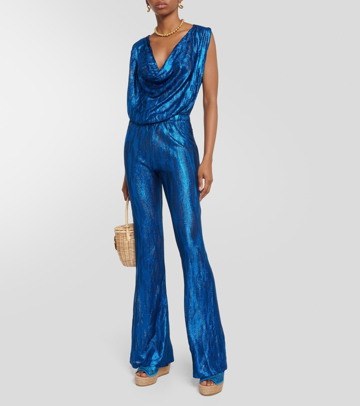 Missoni Mare Jacquard cowl neck jumpsuit