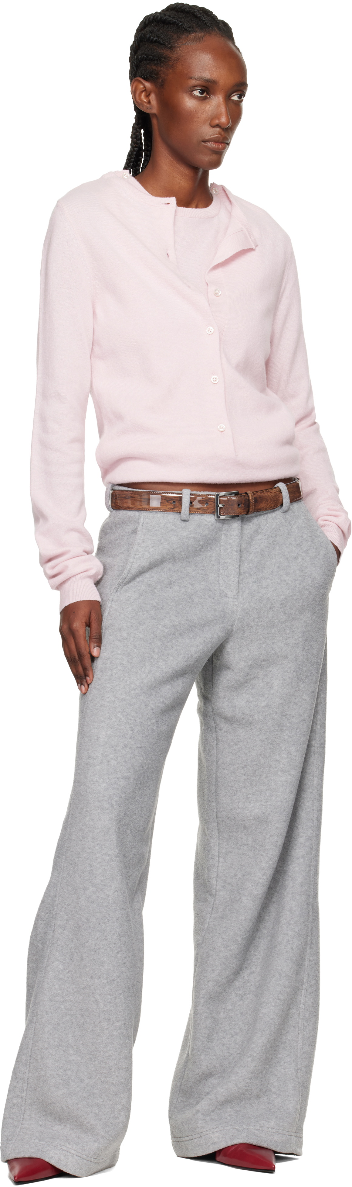 Julie Kegels Gray Fleece Trousers