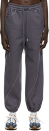 ADER error Grey Denim Stitch Lounge Pants