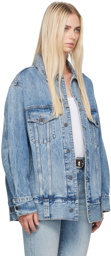 KHAITE Blue 'The Grizzo' Denim Jacket