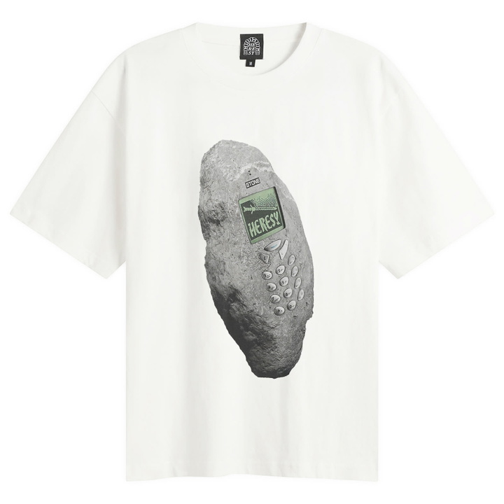 Photo: Heresy Men's Stone Phone T-Shirt in Ecru