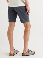 OFFICINE GÉNÉRALE - Julian Slim-Fit Garment-Dyed Cotton and Linen-Blend Shorts - Blue