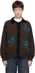 Andersson Bell Brown Bird Intarsia Cardigan