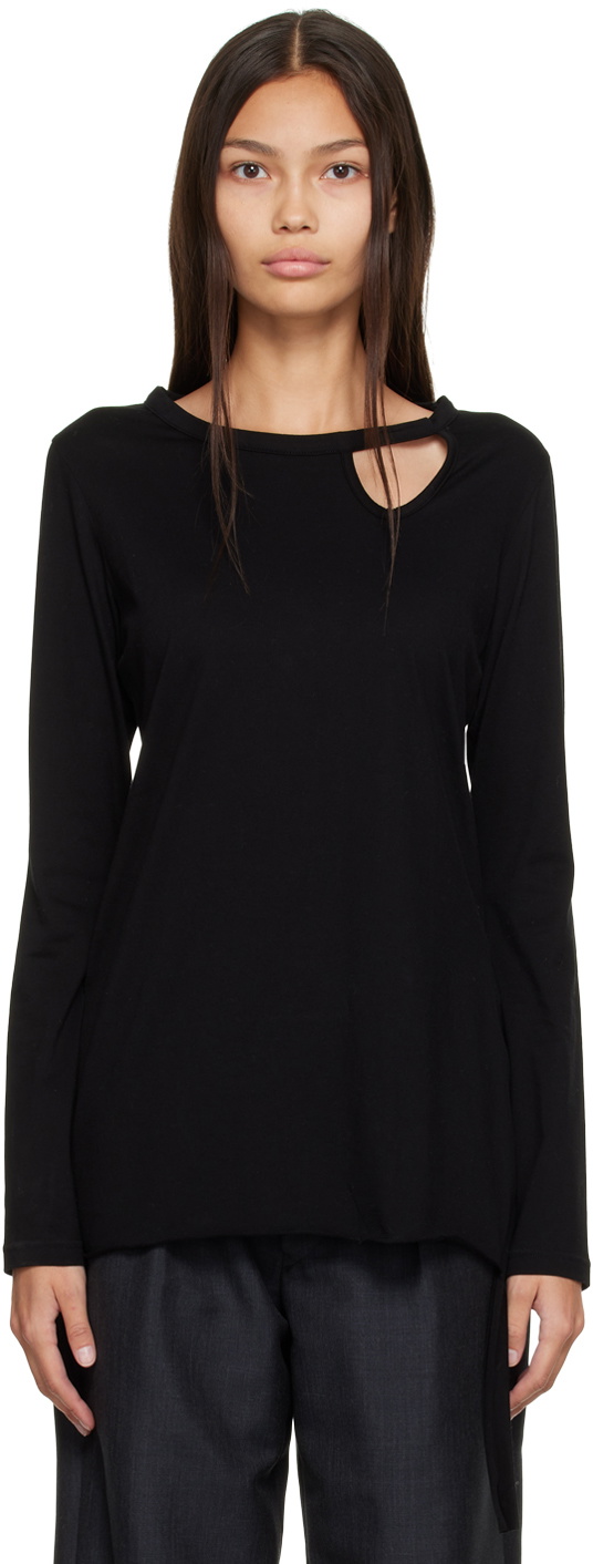 Yamamoto Black Long-Sleeve Shirt