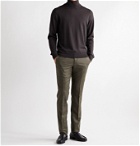 Beams F - Merino Wool Rollneck Sweater - Brown