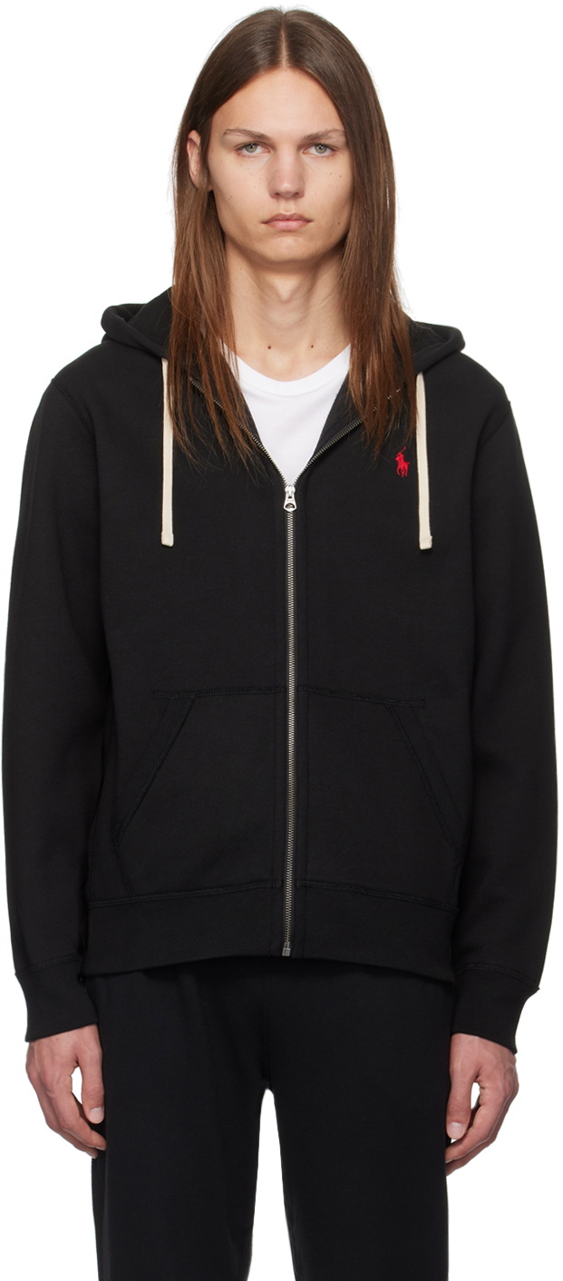 Ralph lauren full zip hoodie black best sale