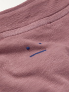 ACNE STUDIOS - Logo-Appliquéd Layered Cotton-Jersey T-Shirt - Purple