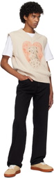 Carne Bollente Beige Dalmatian Debauche Vest