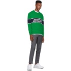 Opening Ceremony Green Knit Logo Sweater