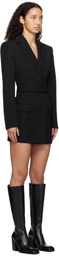 Alexander Wang Black Belted Blazer Minidress