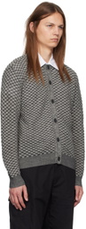 KOZABURO Black & Gray Honeycomb Cardigan
