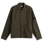 C.P. Company Men's Popeline Lens Overshirt in Ivy Green