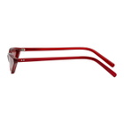 George Keburia Red Micro Cat-Eye Sunglasses