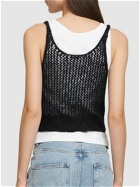 DSQUARED2 - Layered Mohair Blend & Jersey Tank Top