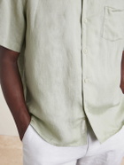 Onia - Convertible-Collar Linen and Lyocell-Blend Shirt - Green