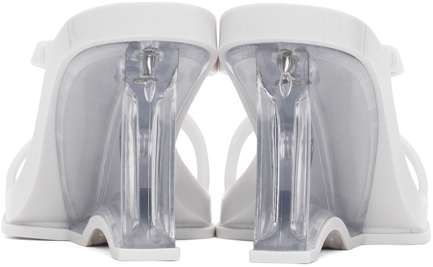 Melissa White Glass Heels