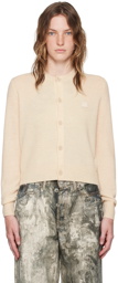 Acne Studios Beige Crewneck Cardigan