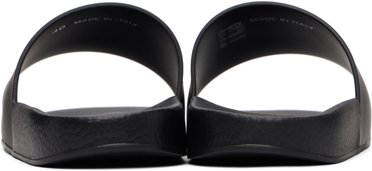 Moncler Black Basile Rubber Pool Slides