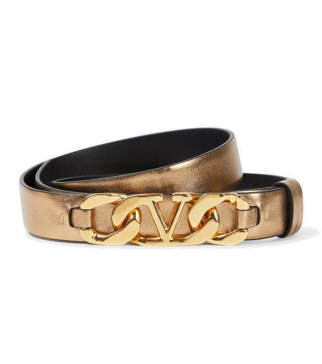Valentino Garavani Men `Vlogo Signature` Leather Belt