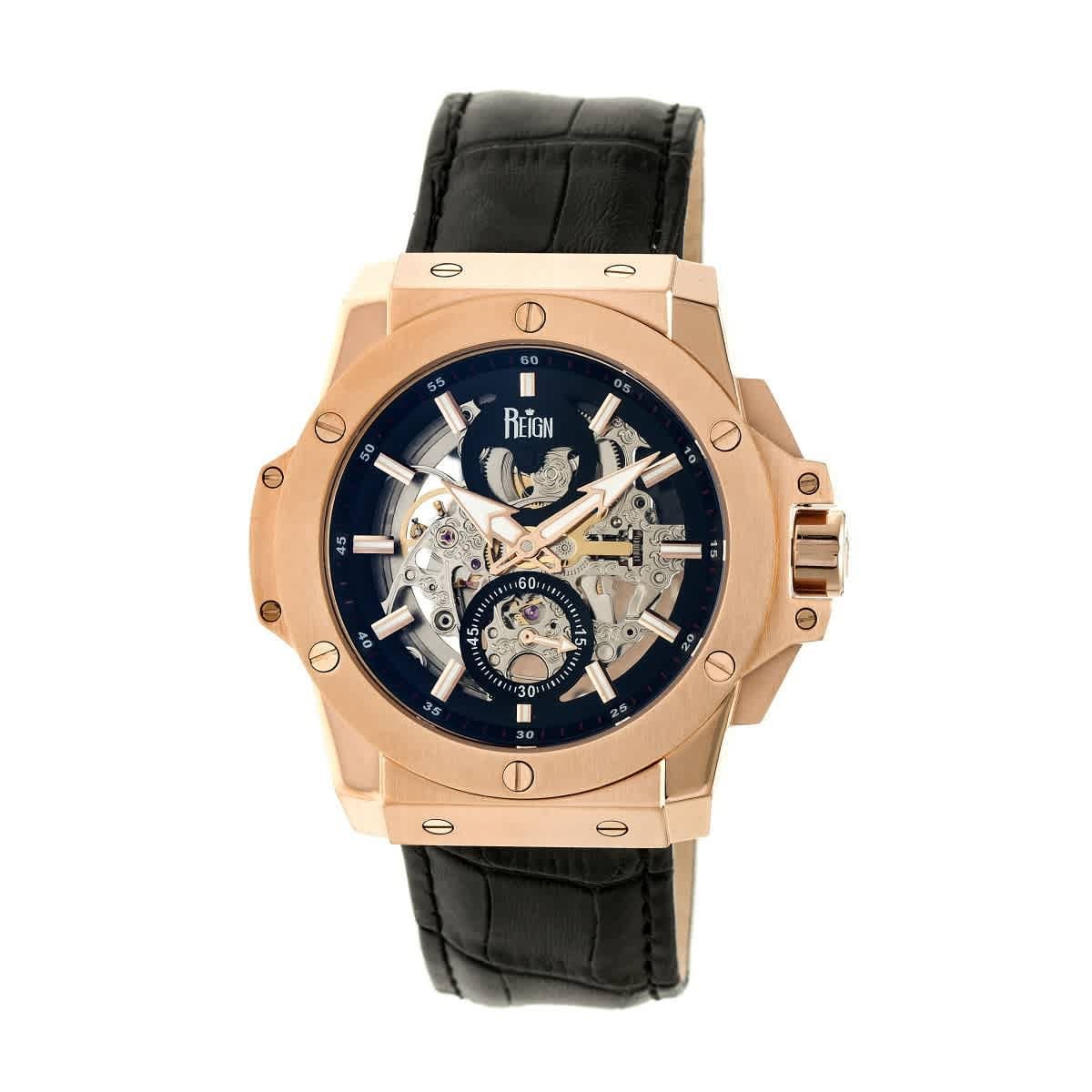 Reign Commodus Automatic Black Dial Mens Watch REIRN4005
