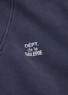 Gallery Dept. Logo Half-zip Cotton Sweatshirt Navy