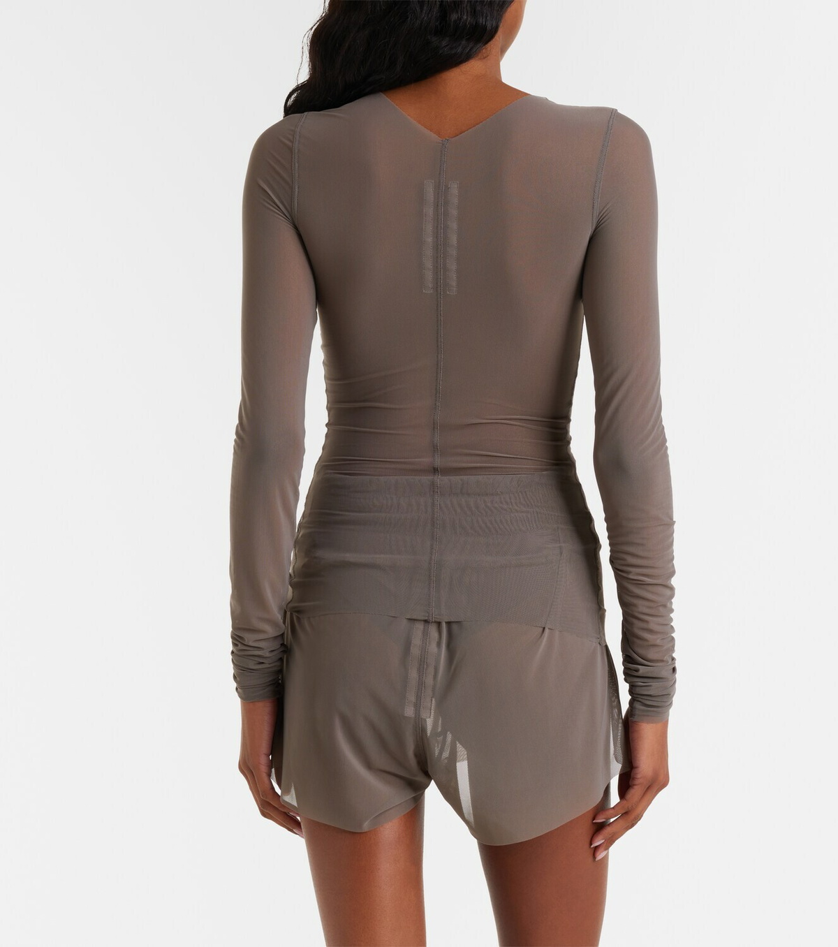 Rick Owens Temple sheer tulle top