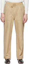PRESIDENT's Beige Time-Off Trousers