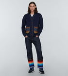 Junya Watanabe - Striped jacquard straight jeans