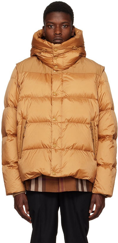 Photo: Burberry Tan Quilted Down Jacket
