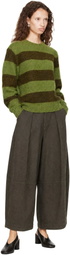 YMC Green Jets Stripe Sweater