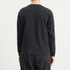 and wander Men's Heavy Cotton Longsleeve Pocket T-Shirt in Black