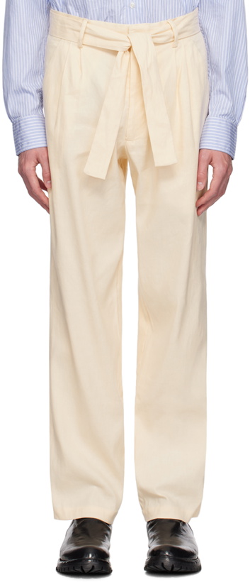 Photo: COMMAS Off-White Tailored Trousers