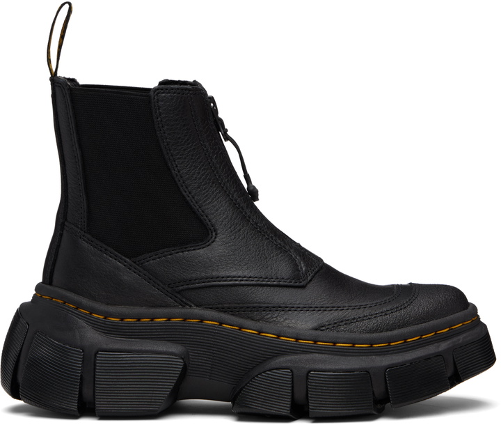 Photo: Dr. Martens Black DMXL Zip Leather Chelsea Boots