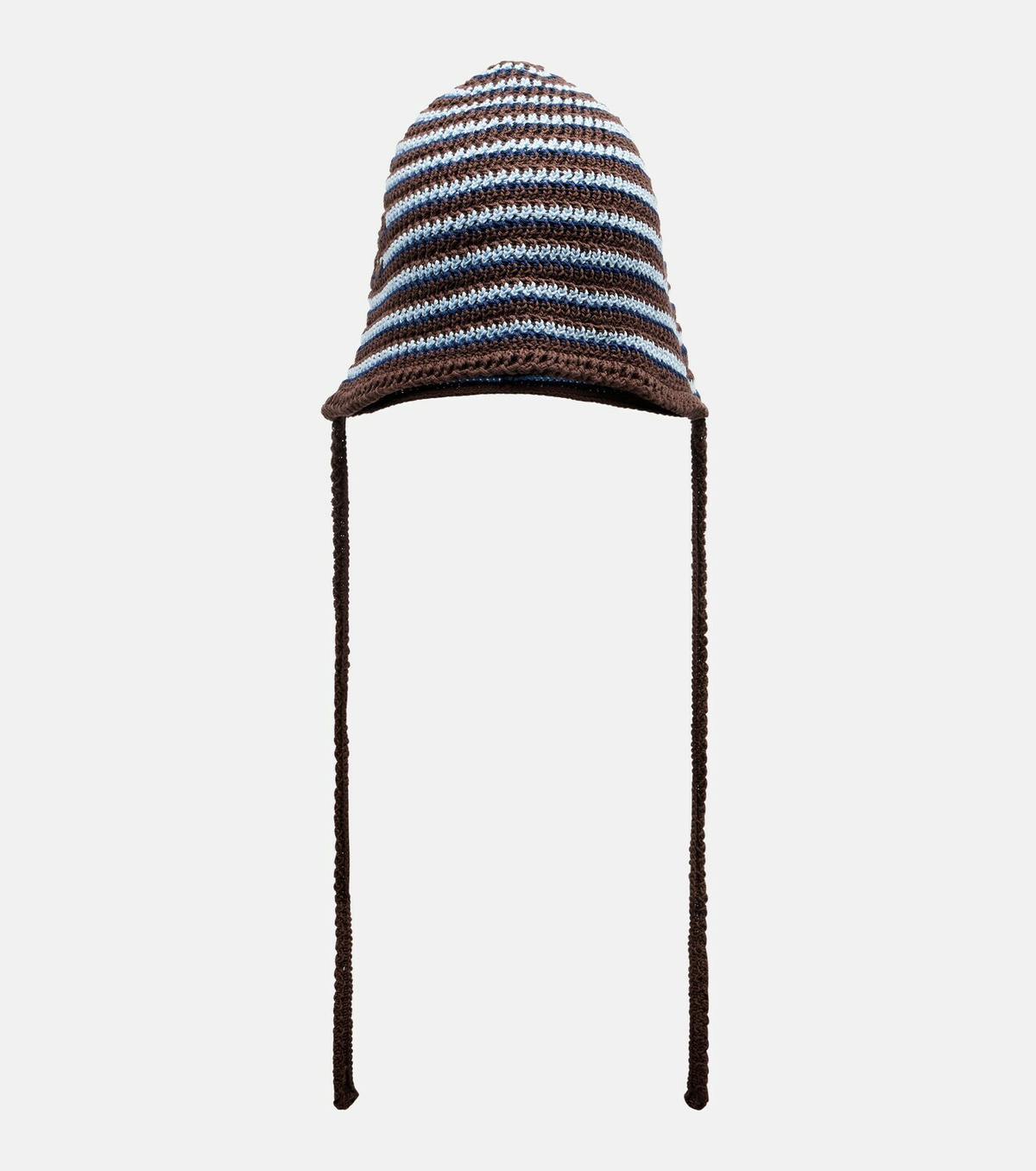 Miu Miu Striped knitted cotton hat