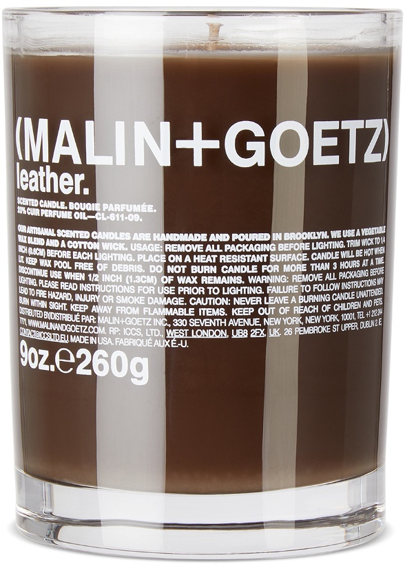 Photo: MALIN + GOETZ Leather Candle, 9 oz