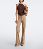 Stouls Lizzy suede bootcut pants