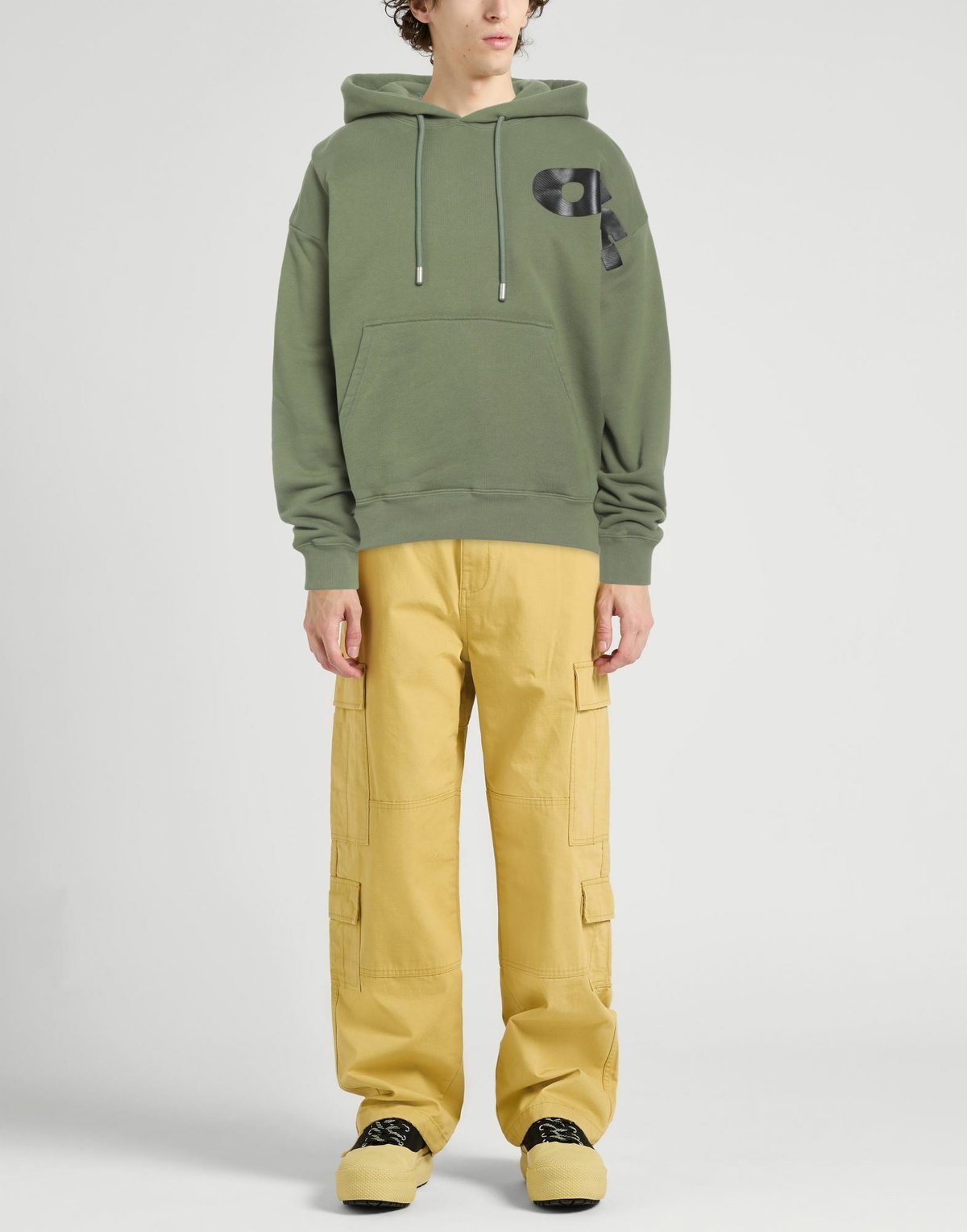 Off-white Mens Sweatshirt in Military green