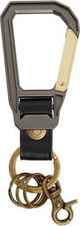 master-piece Black Carabiner Keychain