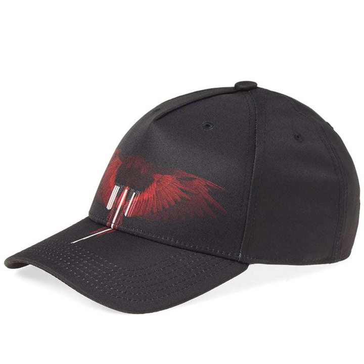 Photo: Marcelo Burlon Wings Barcode Logo Starter Cap Black