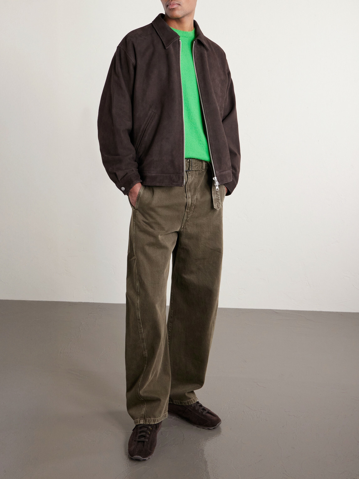 NN07 - Petrus 80030 Suede Jacket - Brown