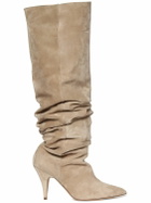 KHAITE - 90mm River Knee High Suede Boots