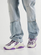 AMIRI - Bone Runner Leather-Trimmed Mesh Sneakers - Purple