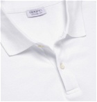 Sunspel - Cotton-Piqué Polo Shirt - White